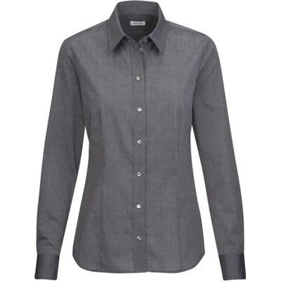 SST Blouse Regular LSL Popelínová dámska košeľa s dl. rukávom anthracite sivá