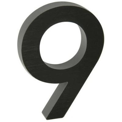 RN.100LV.9.AL.CE číslo " 9 " čierne Čierna