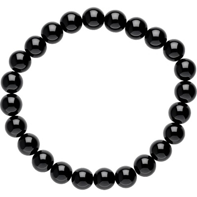 Jantario Korálkový náramok Obsidián 8 mm 106019