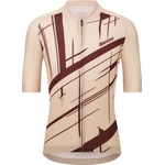 Santini Мъжка фланелка с къс ръкав за колоездене Santini Sketch S/S Jersey Cycling jersey - Cappuccino - размер M (056-3863-0213)