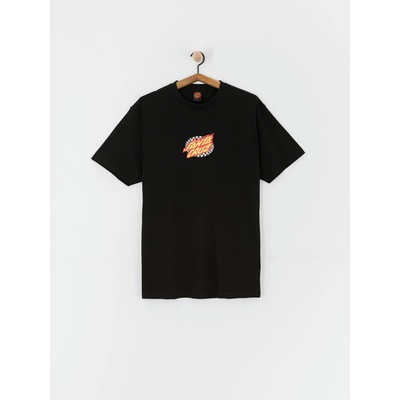 Santa Cruz Oval Check Flame Front black