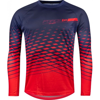 Force MTB ANGLE dlhý rukáv modro-červený