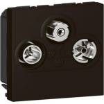 Legrand 079186L TV/R/SAT Розетка Mosaic, 2М, mat black, - 079186L (079186L)