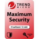 Trend Micro Maximum Security 5 lic. 2 roky (TI01144973)