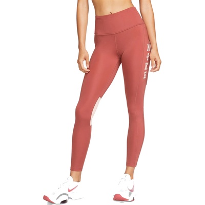 Nike Клинове Nike Dri-FIT Epic Fast Women s Mid-Rise 7/8 Leggings Червен Velikost XS