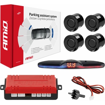 AMiO Asistenty parkování MAX LED 4 senzory černé