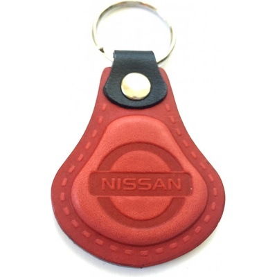 Prívesok na kľúče Auto Two M Kožená Nissan červená