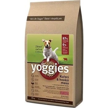 Yoggies Mini Kuracie a hovädzie mäso 15 kg