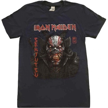 Iron Maiden Senjutsu Back Cover Vertical Logo Navy Blue XL Риза (IMTEE133MN04)