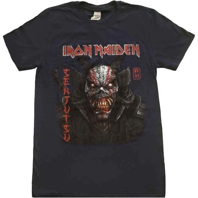 Iron Maiden Senjutsu Back Cover Vertical Logo Navy Blue XL Риза (IMTEE133MN04)