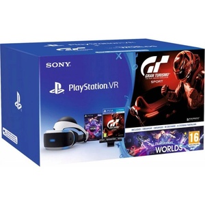 Sony PlayStation VR + PlayStation Camera и VR Worlds + Gran Turismo Sport Bundle