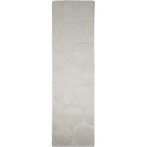 Flair Rugs Ръчно изработена вълнена пътека в цвят слонова кост 60x230 cm Gigi - Flair Rugs (503119381707)