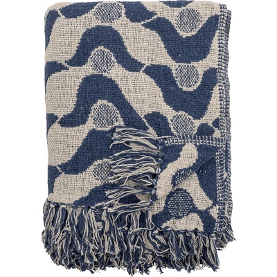 Bloomingville Наръчник Santena 160 x 130 см, бежово-син (82066506)