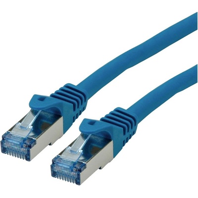 Roline 21.15.2847 S/FTP patch, kat. 6a, Component Level, 10m, modrý