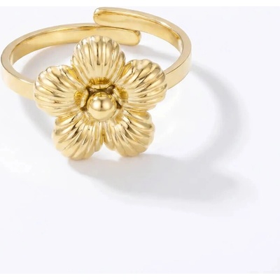 Elanis Jewel Pozlacený prsten Daisy z chirurgické oceli EJ00866