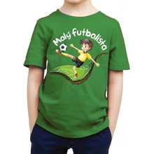 Fajntričko Kids detské tričko Malý futbalista zelená