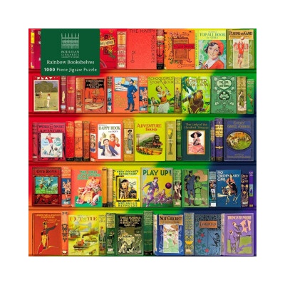 Adult Jigsaw Bodleian Libraries Rainbow Bookshelves 1000-Piece Jigsaw Puzzles