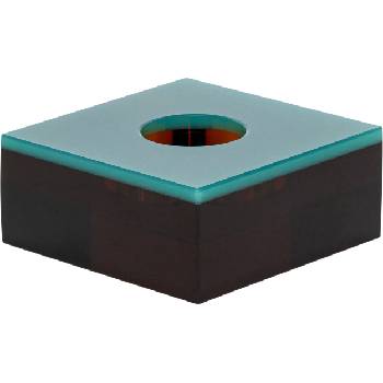 Hübsch Свещник за чаена свещ Flux зелено-кафяв (991520)