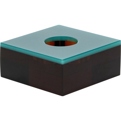 Hübsch Свещник за чаена свещ Flux зелено-кафяв (991520)