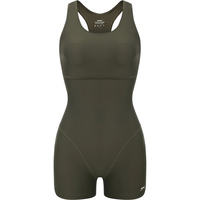 Slazenger Дамски бански костюм Slazenger LYCRA® XTRA LIFE Boyleg Swimsuit Ladies - Khaki