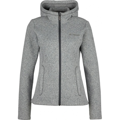 Vaude Дамско поларено яке Vaude Women's Aland Hooded Jacket Fleece jacket - Pewter Grey - размер 42 (EU) (105-3447-1215)