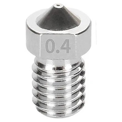 Two Trees Титаниева дюза E3D V6 M6 0.4mm TC4 до +500° Titanium Alloy