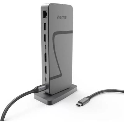 Hama Докинг станция "Connect2Office Speed", USB4, USB-C, PD, 40 Gbit/s, 10 порта (HAMA-200200)