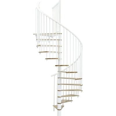 Minka STAIRS Kombinované točité schodisko Switch dub/biela pr. 160 cm