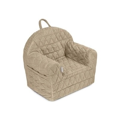 ALBERO MIO Dětské křeslo Velvet béžová