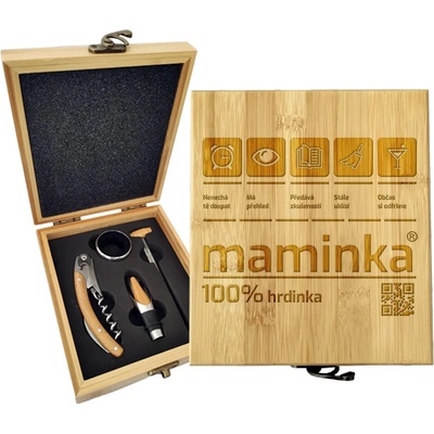 Sablio Dárková sada na víno Maminka: 147×168×49 mm
