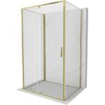 Mexen Exo-R 3S душ кабина 3-стенна, отваряема 135 x 110 см, прозрачна, златна (819-135-110-50-00-3S)