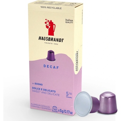 Hausbrandt Bezkofeinová do Nespresso 10 ks