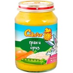 Слънчо Зеленчуково пюре Слънчо - Грах и ориз, 190 g (2699) - baby