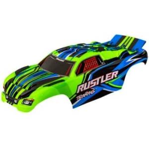 Traxxas каросерия Rustler безщипкова зелена