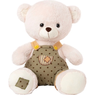 Амек Тойс Плюшена играчка Амек Тойс - Мече момче със зелен гащеризон, 40 cm (73118)