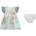 Guess Нежна тюлена рокля за бебе момиче в ментов цвят с пеперуди Guess