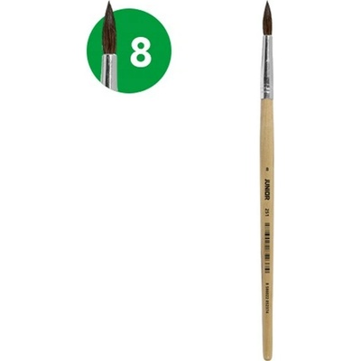 JUNIOR Natural štetec okrúhly č.8