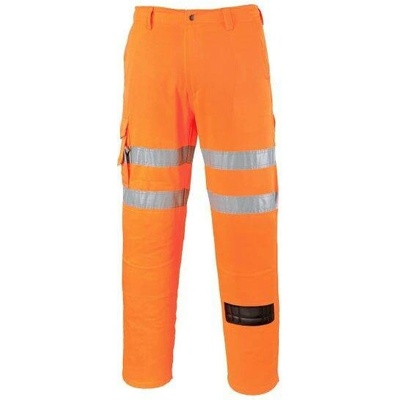 Portwest EST46 combat kalhoty ES1 Essential Hi-Vis oranžová zkrácená
