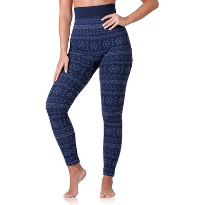 Bellinda RELAX & GO CUDDLE LEGGINGS Dámske zimné legíny tmavo modrá šedá