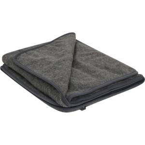 Native Natural Тъмносиво одеяло от мериносова вълна , 130 x 170 cm - Native Natural (PLAID170-GRY)