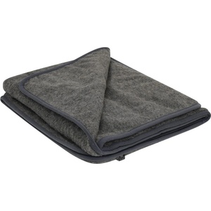 Native Natural Тъмносиво одеяло от мериносова вълна , 130 x 170 cm - Native Natural (PLAID170-GRY)