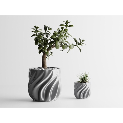 Кашпа Venice сребърен