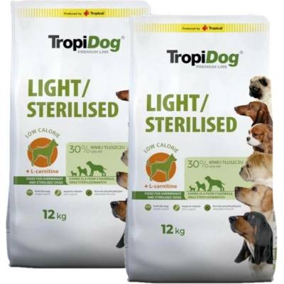 Tropidog Premium light/sterilised 2 x 12 kg