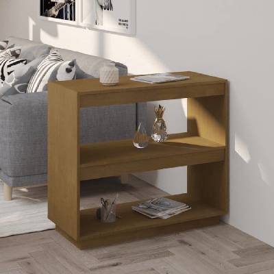 zahrada-XL Knihovna medově hnědá 80x35x71 cm masivní borovice
