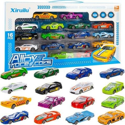 ISO TRADE Farebné autá/pružiny 1:64 – 16 kusov 26319