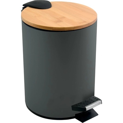 spirella Тъмносиво стоманено кошче за боклук с педал 5 l Adonis - Spirella (10.00004)