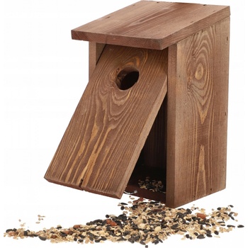 Flamingo Gavn Vtáčia búdka 12 x 12 x 24 cm hnedobiela