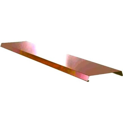 Atikový plech pozinkovaný FeZn lakovaný RAL 8004 cihlová dl.2m r.š.250mm