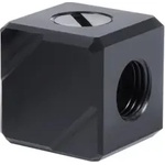 Alphacool Терминал за свързване Alphacool Eiszapfen, G1/4 IT, 5 посочвен, Черен (AC-1019901) - xtreme