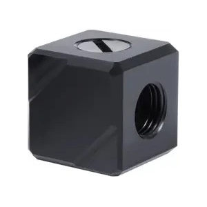 Alphacool Терминал за свързване Alphacool Eiszapfen, G1/4 IT, 5 посочвен, Черен (AC-1019901) - xtreme